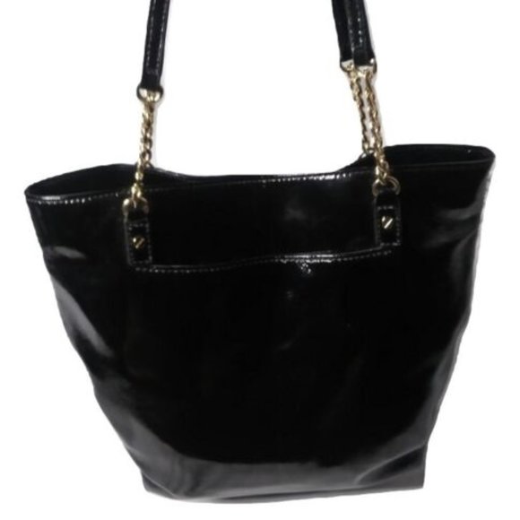 Michael Kors North South Jet Set Black Chain Tote Bag 38T2XJST3A - Picture 1 of 8